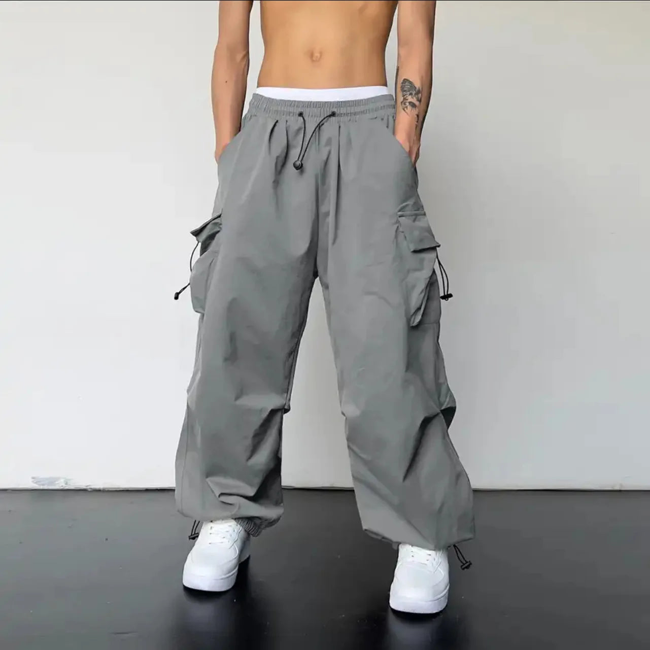 DRIFT Parachute Cargo Pants – Oversized Streetwear Fit