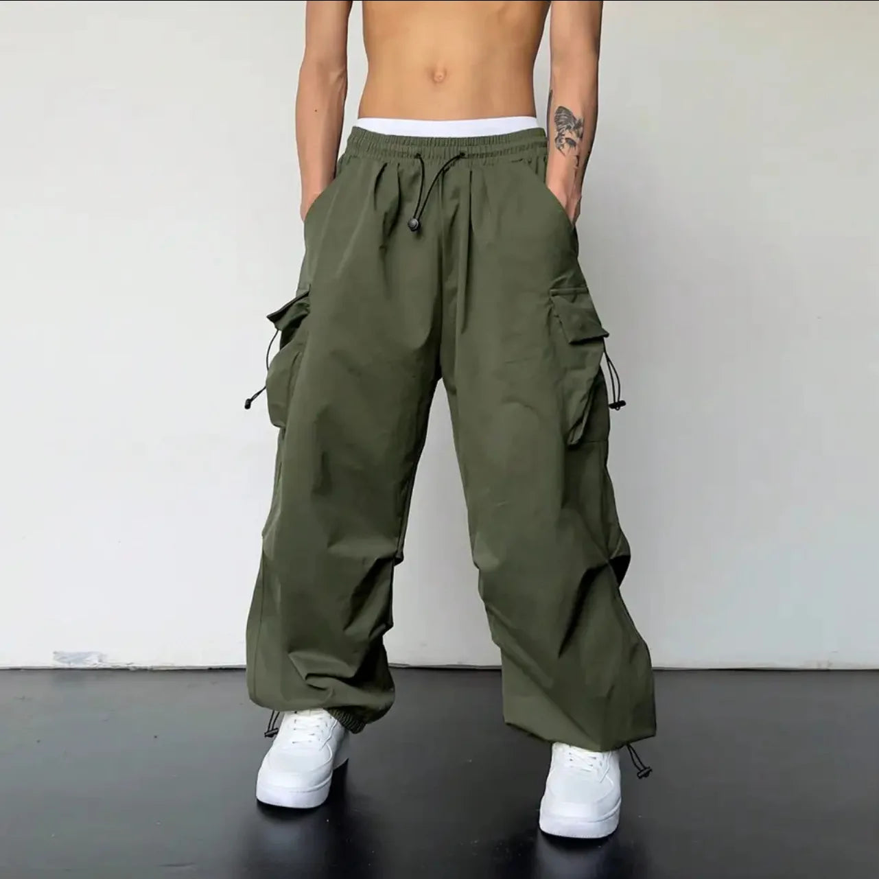 DRIFT Parachute Cargo Pants – Oversized Streetwear Fit