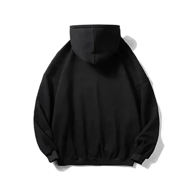 Men's Gothic Dark Print Zipper Hooded Casual Sports Sweatshirt Zipper Jacket Autumn and Winter New Casual Retro Street Style Top