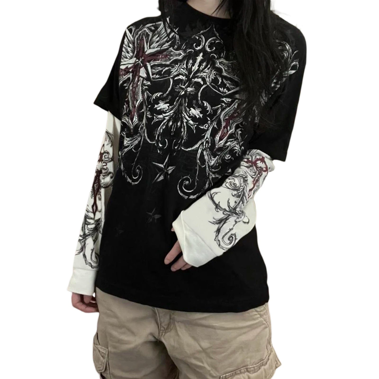 DRIFT Fallen Angel Layered Tee