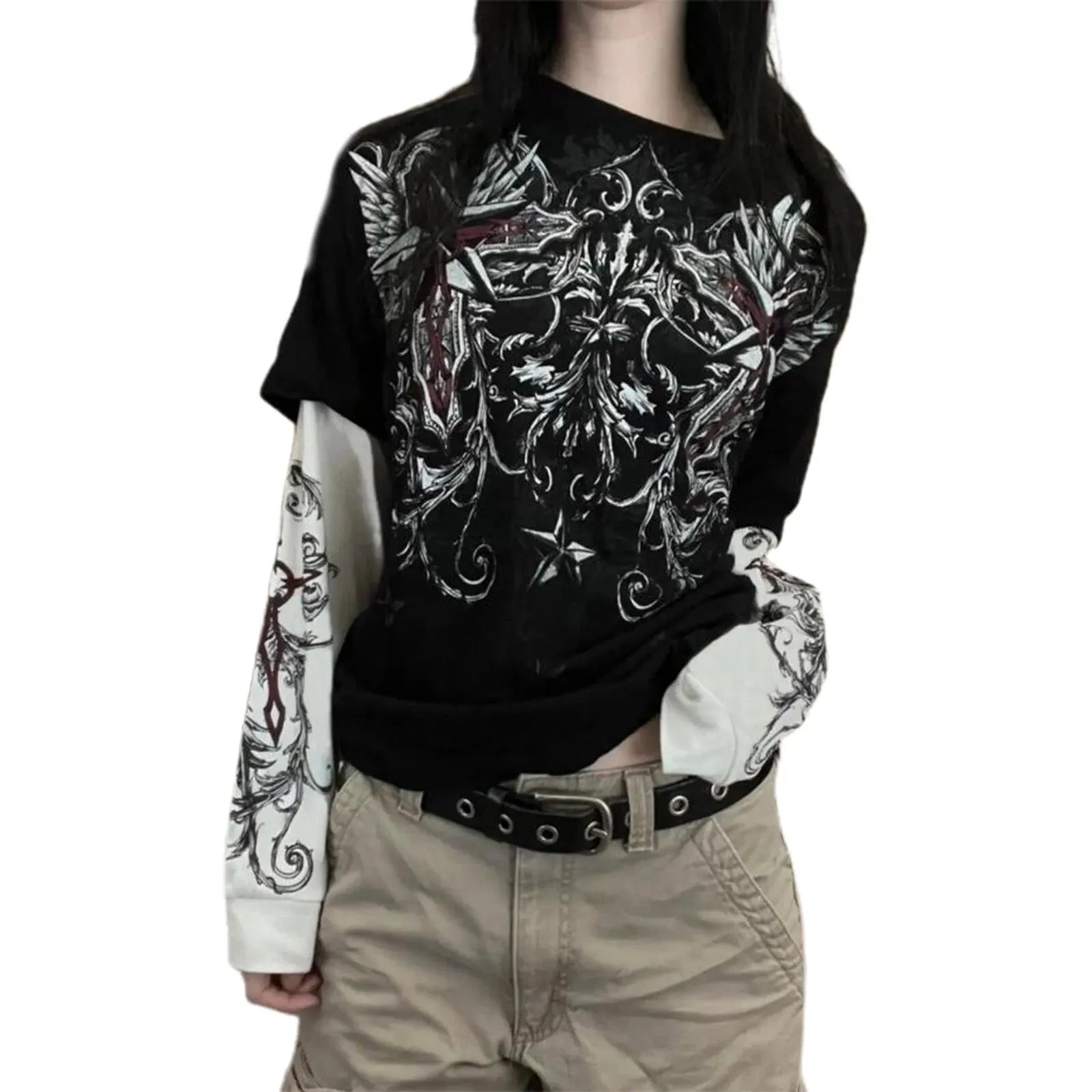 DRIFT Fallen Angel Layered Tee